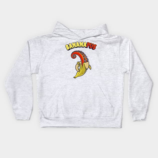 Bananapus Banana Octopus Funny Gift 2 Kids Hoodie by teeleoshirts